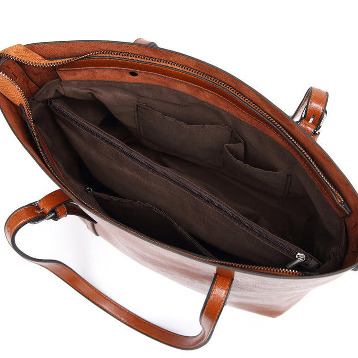 Sophia - Refined Elegance Leather Tote Bag