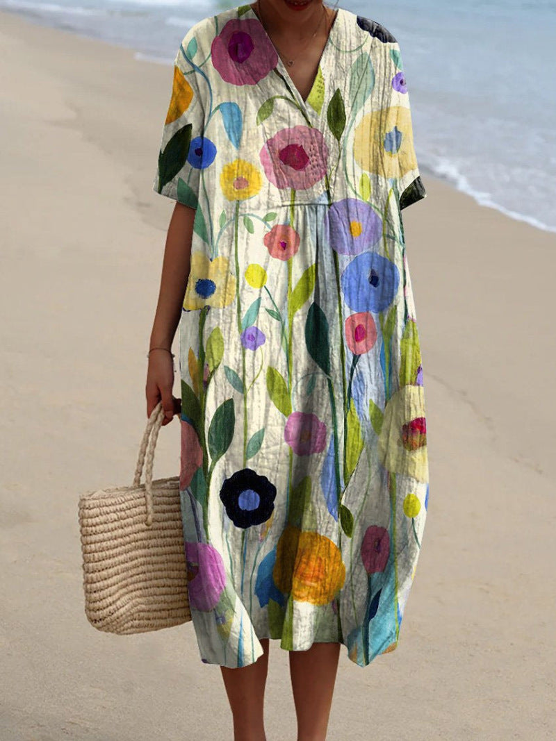 Verity | Floral Midi Dress