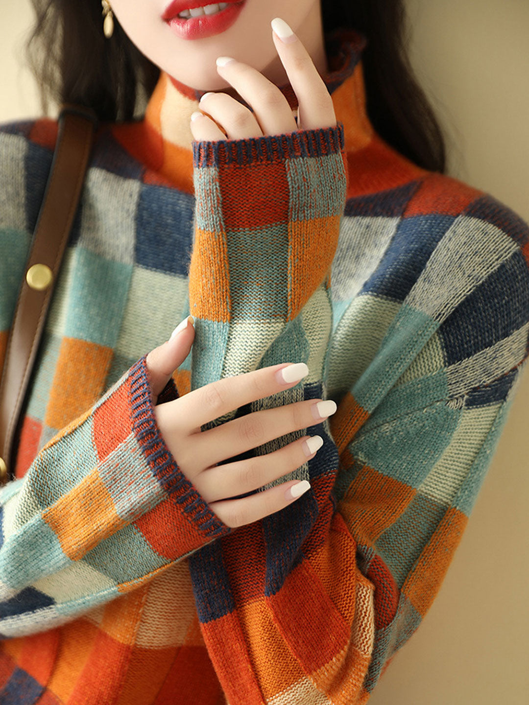 Caroline - Fitted Turtleneck Jumper