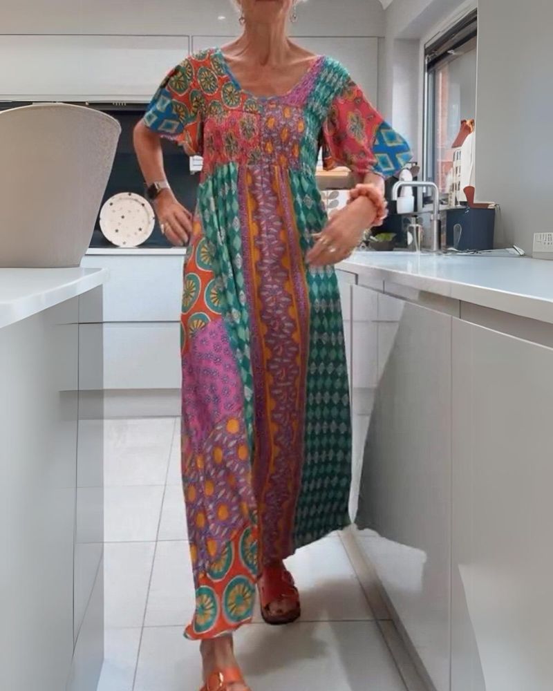 Melania | Colorful Bohemian Dress