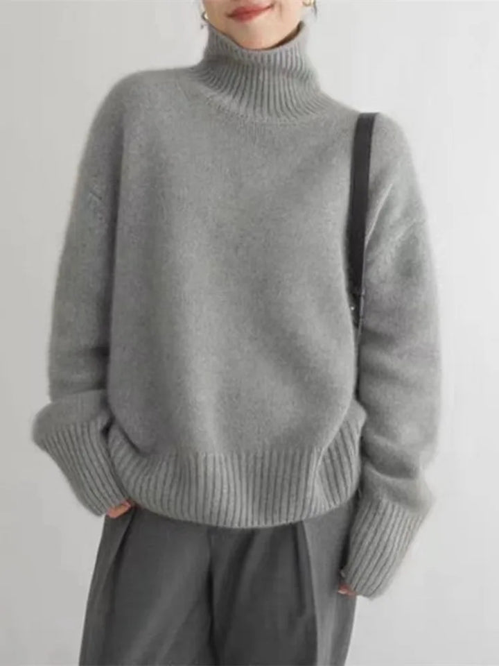 Monica - Elegant High Neck Sweater