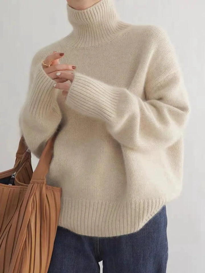 Monica - Elegant High Neck Sweater