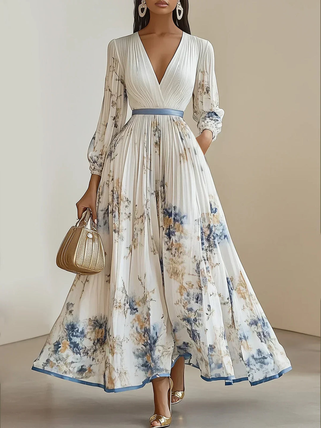 Bristol | Floral Patchwork Bohemian Maxi Dress