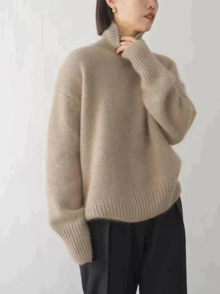Monica - Elegant High Neck Sweater