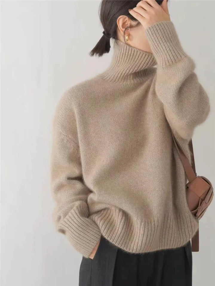 Monica - Elegant High Neck Sweater