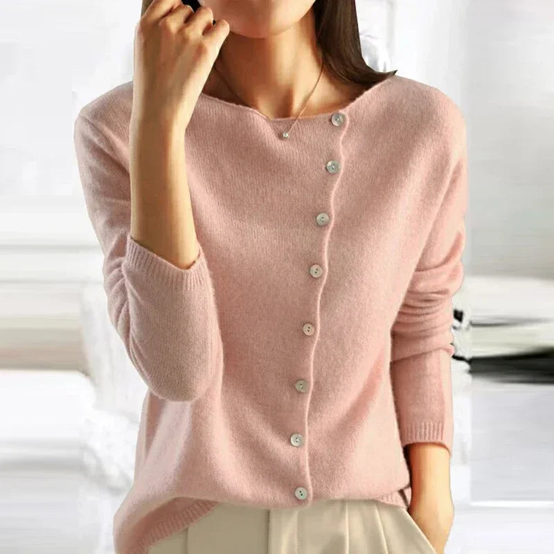 Kyra - Elegant Button Knit Cardigan
