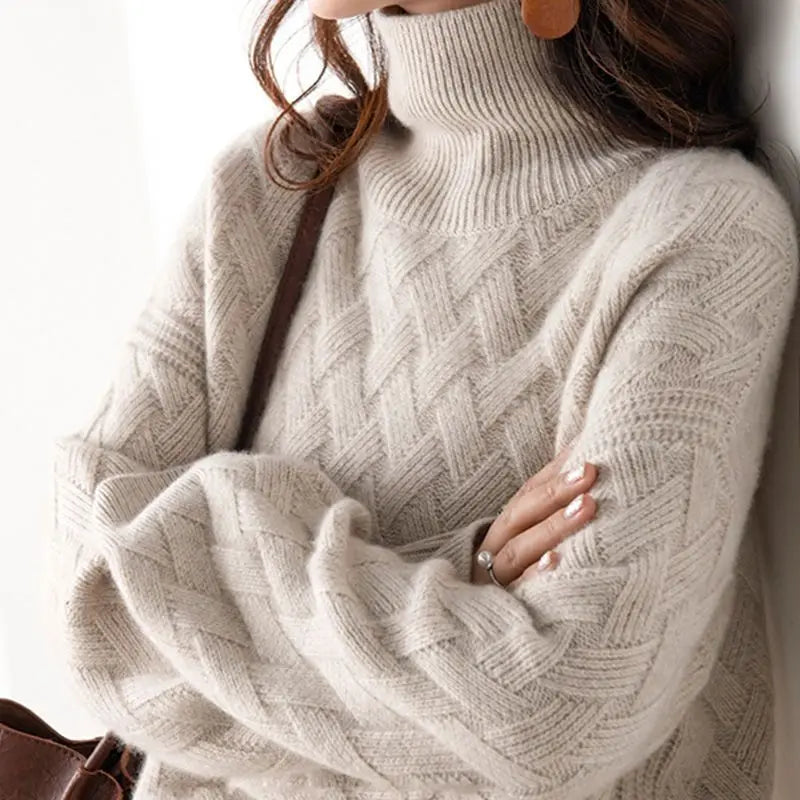 Cherry - Autumn Roll Neck Jumper