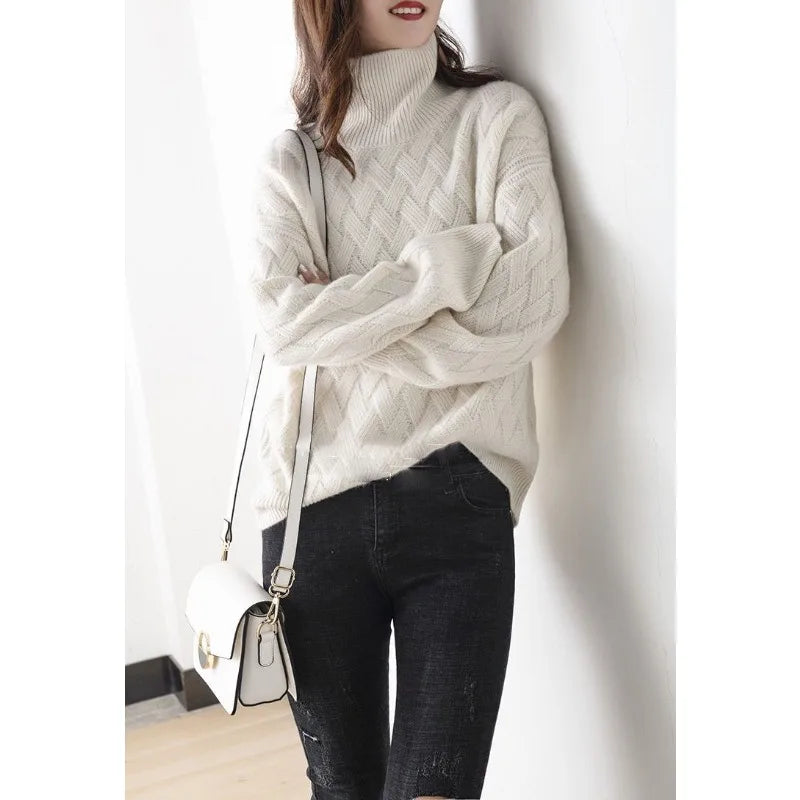 Cherry - Autumn Roll Neck Jumper