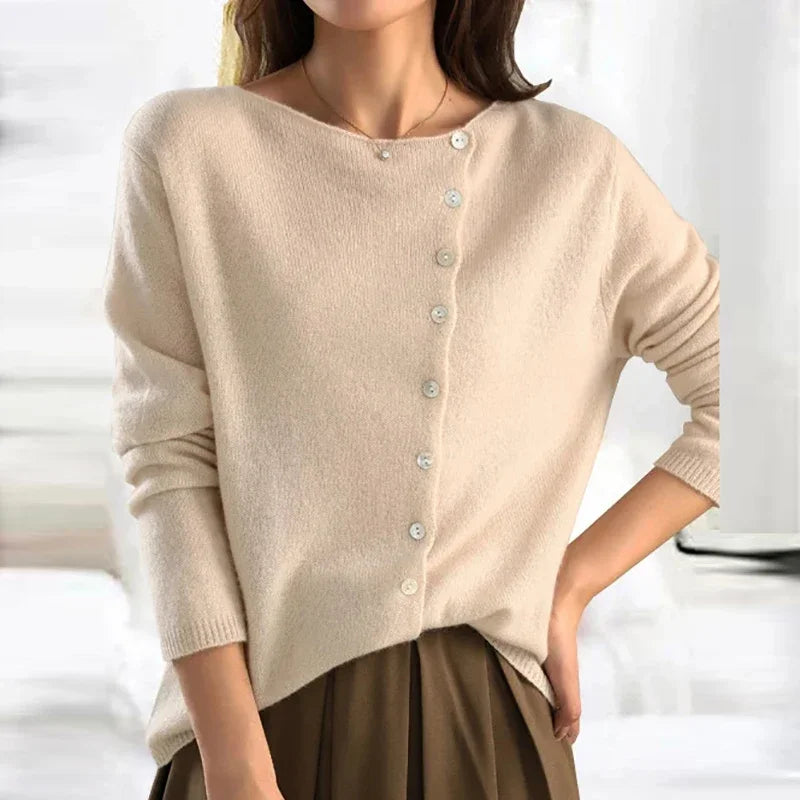 Kyra - Elegant Button Knit Cardigan